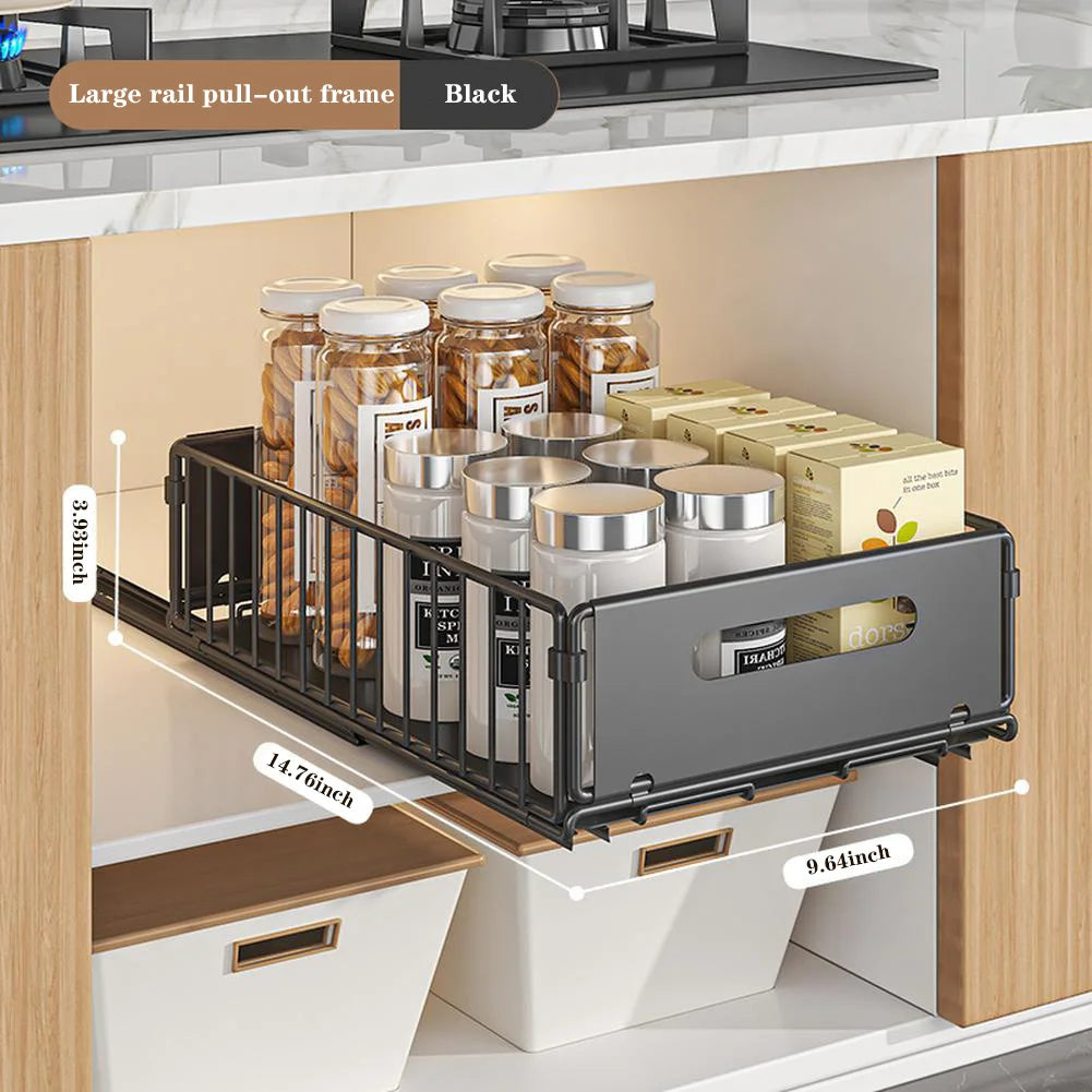 Kitchen Cabinet Organizer With Sliding System