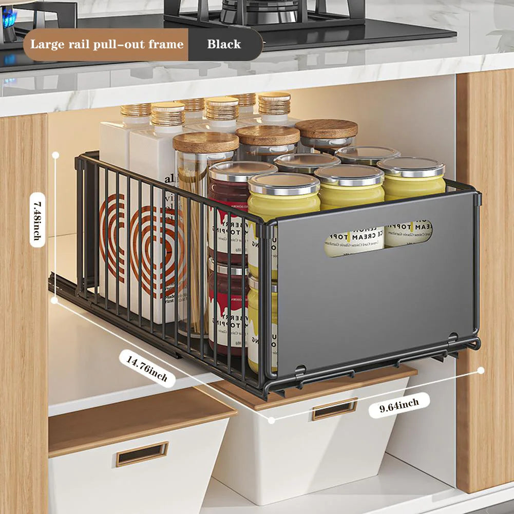Kitchen Cabinet Organizer With Sliding System