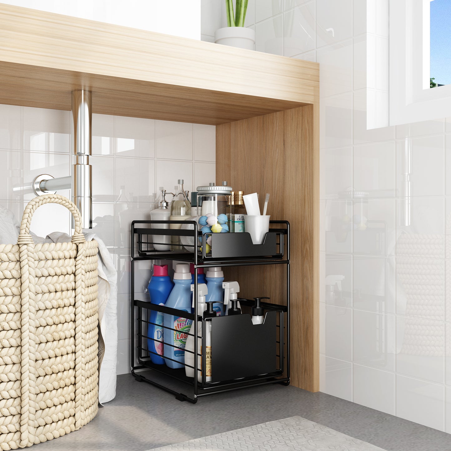 Gootsteenkast organizer